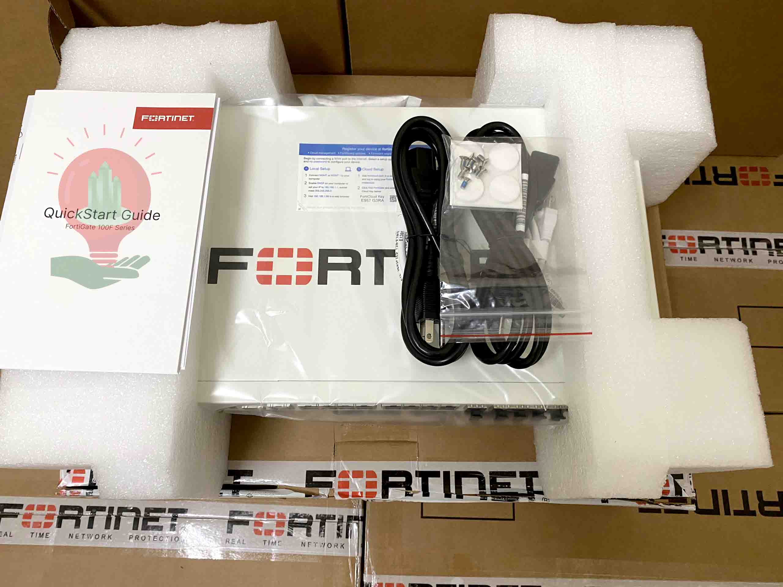 Fortinet FortiGate FG-100F-BDL-950-12 Bundle Security Appliance 22 x GE RJ45 Ports, 4 SFP Max 150 User