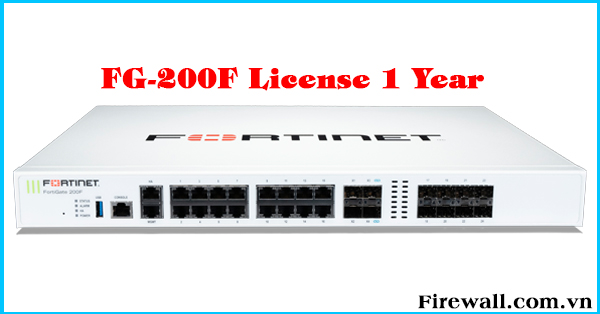 Fortinet FortiGate FG-200F-BDL-950-12 Bundle Security Appliance with 18 x GE RJ45, 8 x GE SFP slots, 4 x 10GE SFP+ Slots Max 200 User