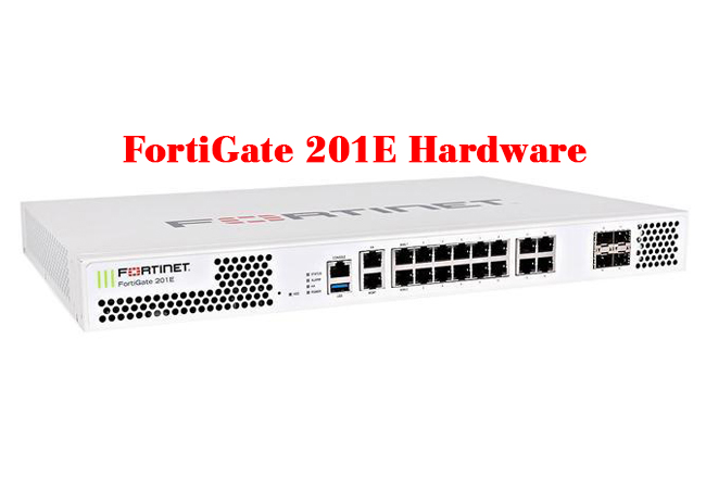 Fortinet FortiGate FG-201E Security Appliance 18 x GE RJ45, 4 x GE SFP Slots Max 200 User