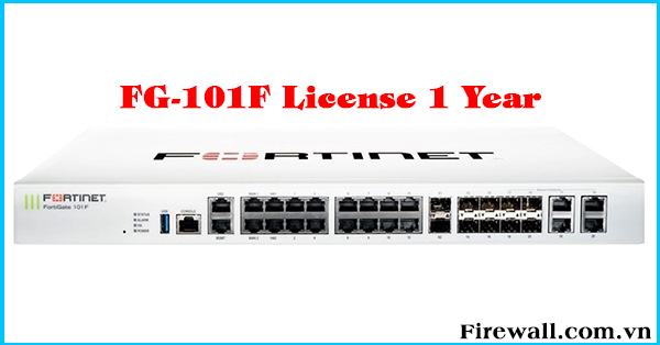 Fortinet FortiGate FG-101F-BDL-950-12 Bundle Security Appliance 22 x GE RJ45 Ports, 4 SFP Max 150 User